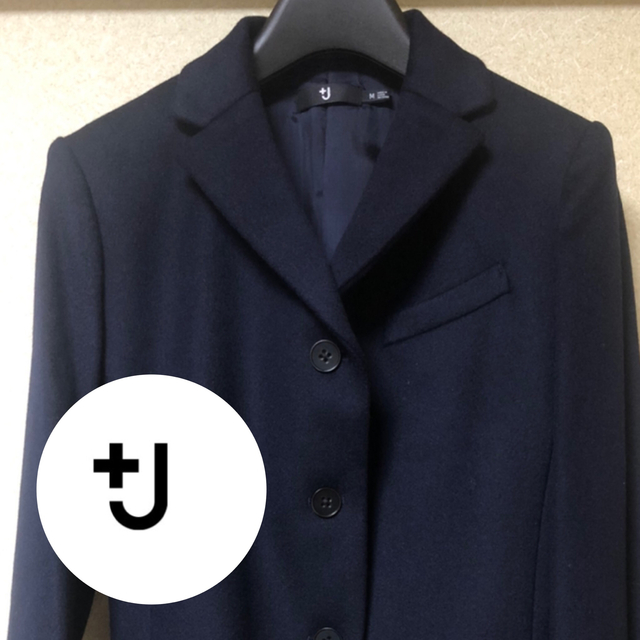 UNIQLO(ユニクロ)の【専用です❣️+J  ジルサンダー　ユニクロ　コラボ　カシミヤ50%ジャケット レディースのジャケット/アウター(テーラードジャケット)の商品写真