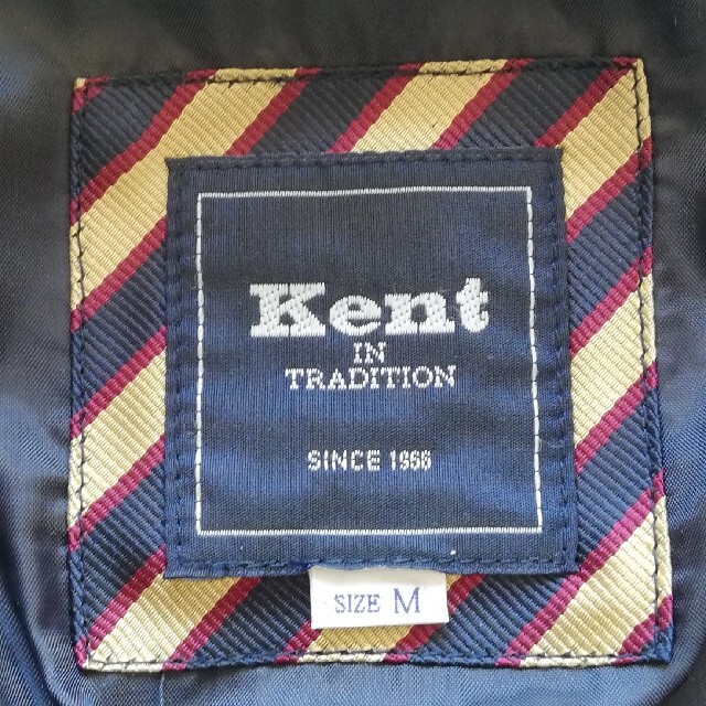 【定番人気】Kent コート　メルトン　チェック柄　ネイビーグリーン　ショート丈 メンズのジャケット/アウター(ピーコート)の商品写真