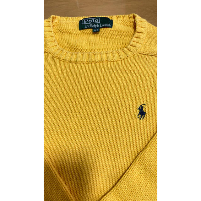 POLO RALPH LAUREN(ポロラルフローレン)のポロ　ラルフローレン　ニット　140  セーター　アウター キッズ/ベビー/マタニティのキッズ服女の子用(90cm~)(ニット)の商品写真