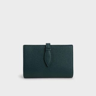 チャールズアンドキース(Charles and Keith)のCHARLES＆KEITHスナップボタンウォレット　グリーン(財布)