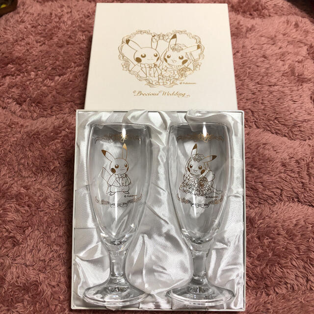 新品未使用 ピカチュウ ペアグラス precious wedding