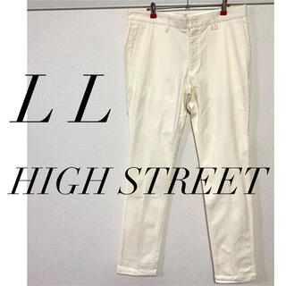 ハイストリート(HIGH STREET)のHIGH STREET ハイストリートチノパン パンツ　白　ホワイト ジーンズ(デニム/ジーンズ)