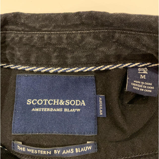 SCOTCH & SODA(スコッチアンドソーダ)のSCOTCH&SODAデニムシャツ・BLACK値下げ メンズのトップス(シャツ)の商品写真