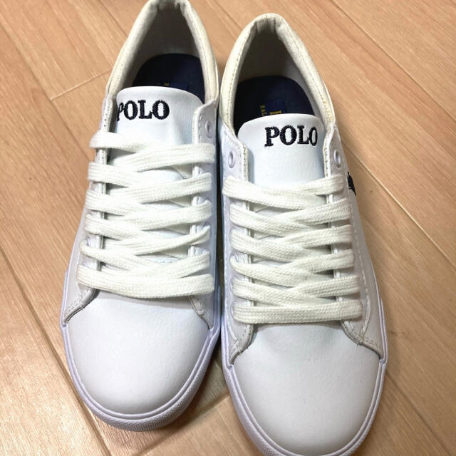 POLO RALPH LAUREN(ポロラルフローレン)のPOLO ラルフローレン　白スニーカー　 レディースの靴/シューズ(スニーカー)の商品写真