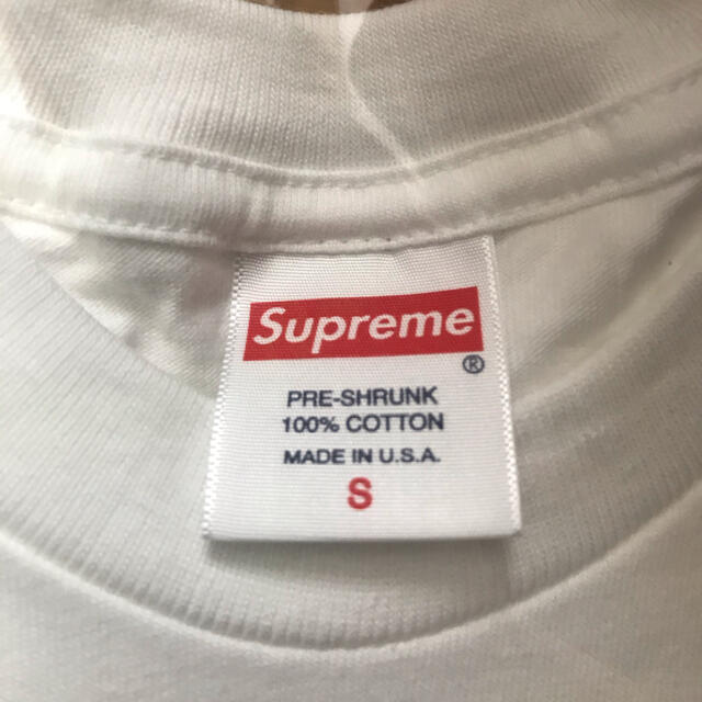 supreme Cross Box Logo Tee White Sサイズ