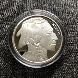 バッファロー銀貨　米国銀貨　純銀製コイン　20枚ケース付き