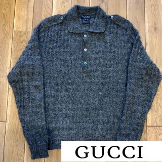 グッチ(Gucci)のGUCCI  グッチ　モヘア　ニット サイズS グレー(ニット/セーター)