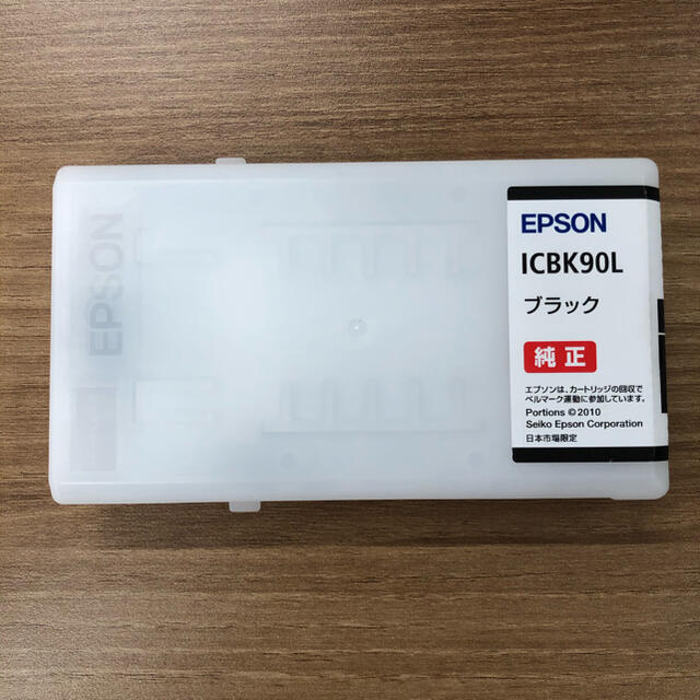 EPSON(エプソン)のEPSON 純正インク ICBK90L ブラック スマホ/家電/カメラのPC/タブレット(PC周辺機器)の商品写真