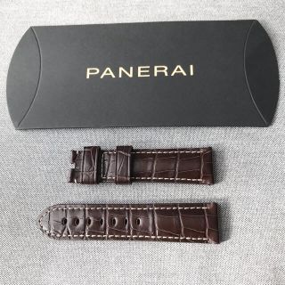 パネライ(PANERAI)のPanerai パネライ 純正 アリゲーターストラップ　未使用(レザーベルト)