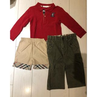 バーバリー(BURBERRY)のオールバーバリー　まとめ売り　男の子　80〜90 ロンドン　3点セット(Ｔシャツ)