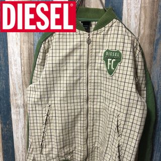 ディーゼル(DIESEL)の春物【DIESEL】ディーゼル ブルゾン パーカー チェック グリーン系　M(ブルゾン)