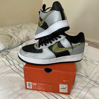 ナイキ(NIKE)の2001 NIKE AIR FORCE 1 silver Snake 黒蛇(スニーカー)