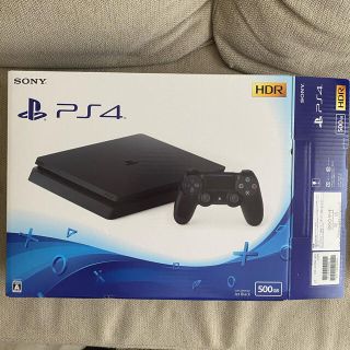 プレイステーション4(PlayStation4)のPS4 本体 500GB ジェットブラック（CUH-2200A）保証付き(家庭用ゲーム機本体)