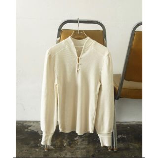 トゥデイフル(TODAYFUL)のtodayful Standcollar Rib Tops エクリュ 新品未使用(カットソー(長袖/七分))