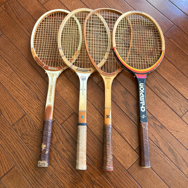 カワサキ - アンティーク木製テニスラケット2本ですの通販 by yako's