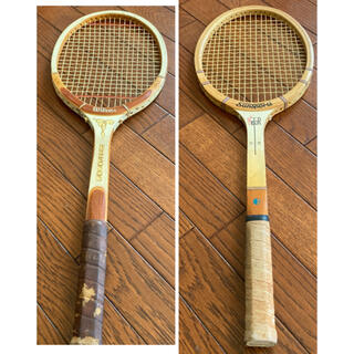 アンティーク木製テニスラケット2本です