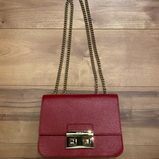 フルラ(Furla)のだん様専用　週末限定価格FURLA ミニメトロポリス　赤(ショルダーバッグ)