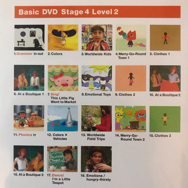 World wide kids Stage4 DVD 【注！動作4本のみ】