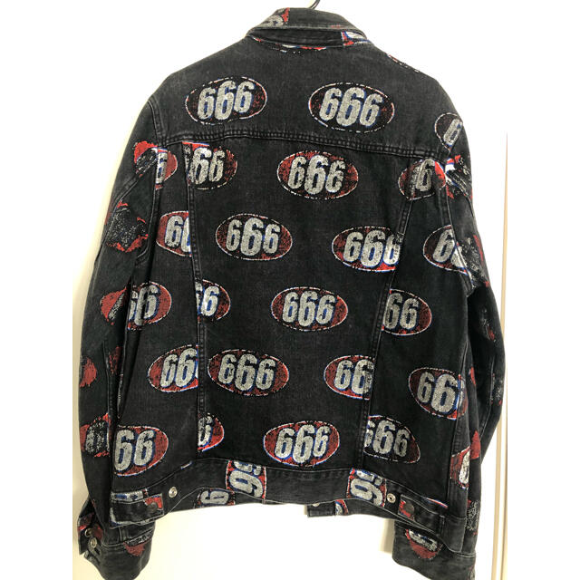 Supreme(シュプリーム)のsupreme 666 denim tracker jacket Lサイズ メンズのジャケット/アウター(Gジャン/デニムジャケット)の商品写真