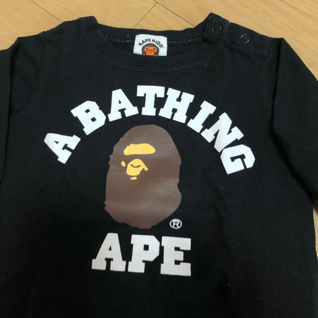 A BATHING APE(アベイシングエイプ)のA BATHING APE 80cm ロンT キッズ/ベビー/マタニティのベビー服(~85cm)(Ｔシャツ)の商品写真