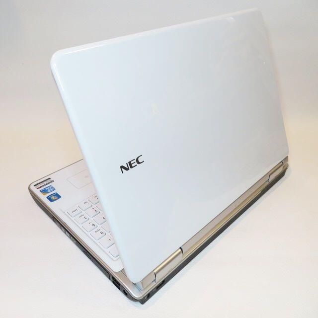 NEC(エヌイーシー)の【綺麗な白】NEC/大容量/ブルーレイ/ノートパソコン スマホ/家電/カメラのPC/タブレット(ノートPC)の商品写真