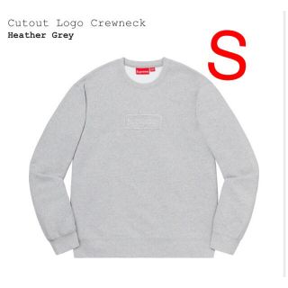 シュプリーム(Supreme)のsupreme cutout logo crewneck カットアウトロゴ (スウェット)