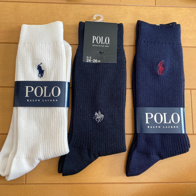 POLO RALPH LAUREN(ポロラルフローレン)のポロ　ラルフローレン　靴下 メンズのレッグウェア(ソックス)の商品写真