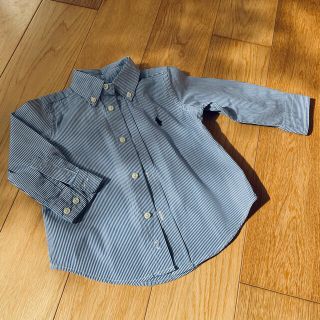 ポロラルフローレン(POLO RALPH LAUREN)のラルフローレン  ブルーストライプシャツ　12M(80cm)(シャツ/カットソー)