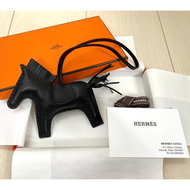 Hermes - 【売切り希望の為最大値下げ】エルメス　ロデオ　MM チャーム　ブラック　Y刻印