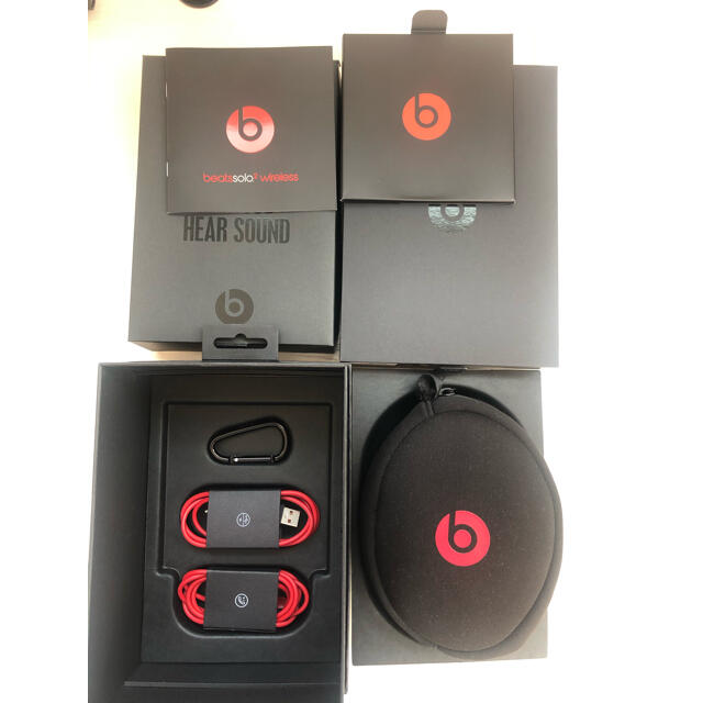 Beats by Dr Dre(ビーツバイドクタードレ)のBeats by Dr Dre SOLO2 WIRELESS RED  スマホ/家電/カメラのオーディオ機器(ヘッドフォン/イヤフォン)の商品写真