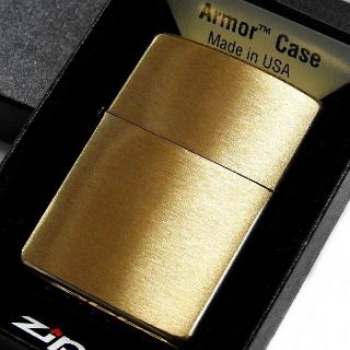 ジッポー(ZIPPO)の(送料込み)ZIPPO◇アーマーゴールドサテン◇金タンク◇新品◇ジッポ(タバコグッズ)