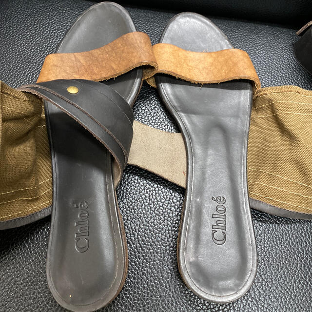 Chloe(クロエ)の新品未使用　クロエ　レザーストラップベルト　サンダル　36 open toe レディースの靴/シューズ(サンダル)の商品写真