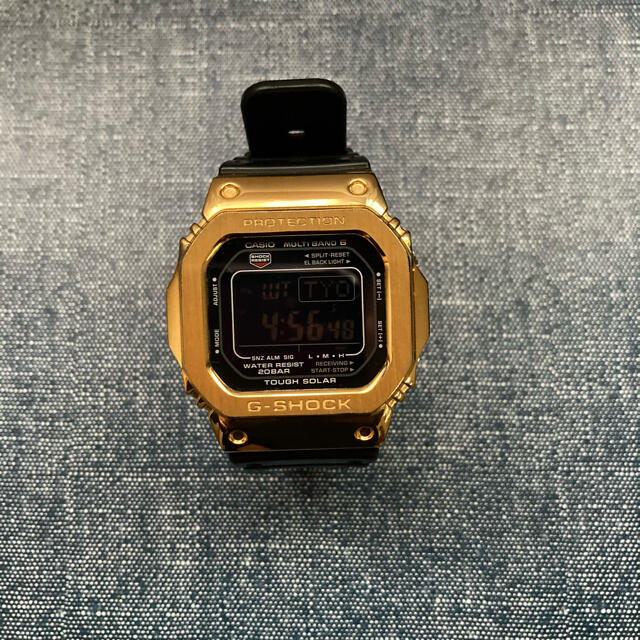 CASIO G-SHOCK 黒　金　電波ソーラー　カスタム　GW-M561039s