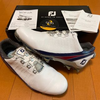 フットジョイ(FootJoy)のフットジョイ FootJoy D.N.A Boa ホワイト/ネイビー/レッド W(シューズ)