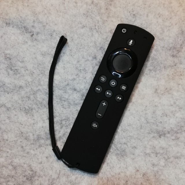 Amazon FireTV Stick リモコンカバー(黒B) スマホ/家電/カメラのテレビ/映像機器(その他)の商品写真