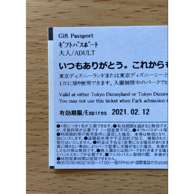 Disney(ディズニー)のディズニーペアチケット チケットの施設利用券(遊園地/テーマパーク)の商品写真