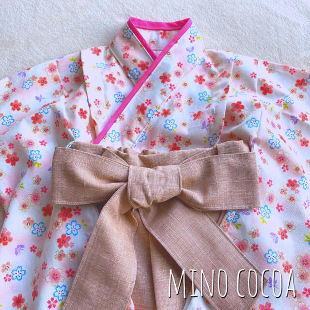 handmade baby HAKAMA 80-90cm キッズ/ベビー/マタニティのベビー服(~85cm)(和服/着物)の商品写真