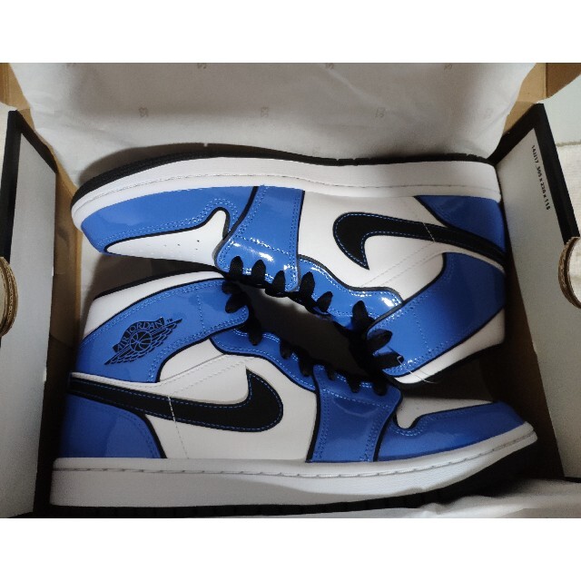 Jordan 1 mid signal blue