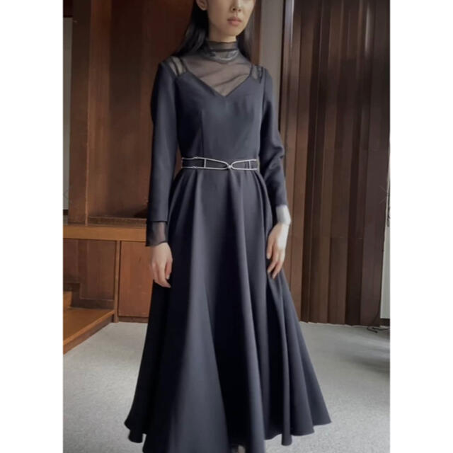 SEETHROUGH SHOULDER DRESS アメリヴィンテージ 2