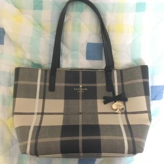 ケイトスペードニューヨーク(kate spade new york)のレア、ギンガムチェック柄トート(トートバッグ)