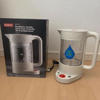 ボダム(bodum)の【未使用】bodum ボダム ビストロ ダブルウォールウォーターケトル(電気ケトル)