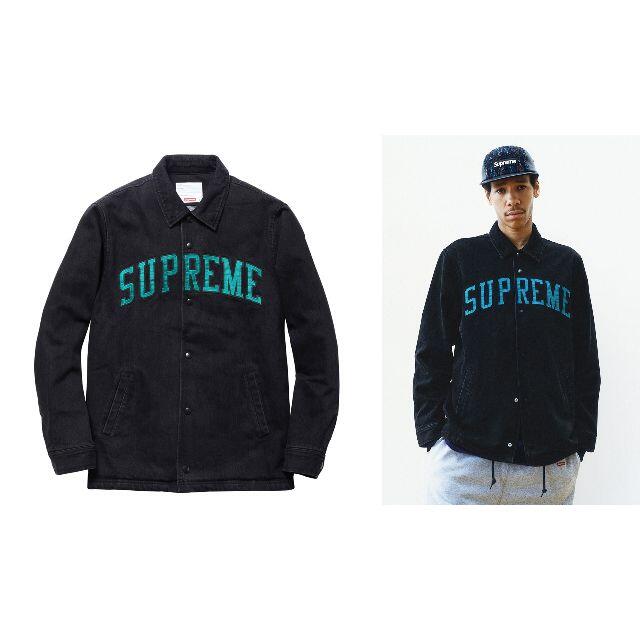 SALE美品 Supreme 13AW Denim Coaches jacket 黒 M