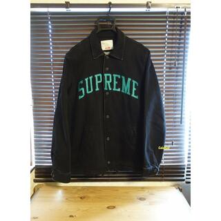 シュプリーム(Supreme)の美品 Supreme 13AW Denim Coaches jacket 黒 M(Gジャン/デニムジャケット)