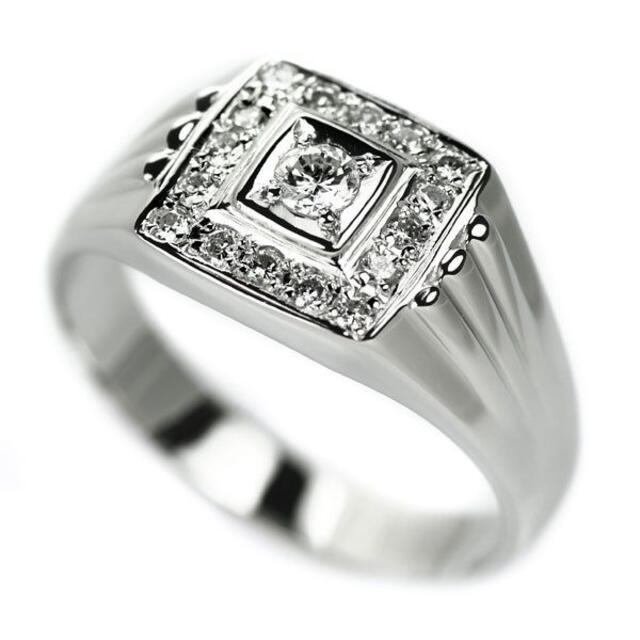 メンズＰＴ９００天然ダイヤモンド０.３０ｃｔメンズリング（指輪）