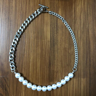 ジョンローレンスサリバン(JOHN LAWRENCE SULLIVAN)のチェーンパールネックレス　chain pearl necklace(ネックレス)