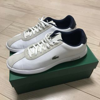 ラコステ(LACOSTE)の【アカサ様専用】ラコステ  キャンバス　スニーカー　ホワイト　27.1cm(スニーカー)