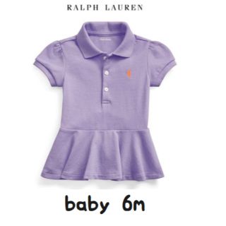 ラルフローレン(Ralph Lauren)のラルフローレン　ベビー　ガールズ　6ｍ　ペプラム半袖ポロシャツ　新品タグつき(シャツ/カットソー)