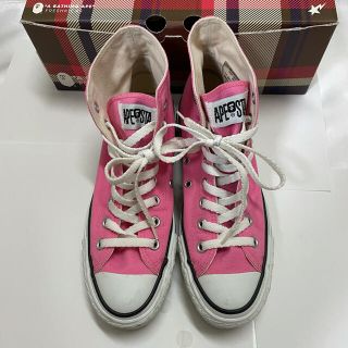 アベイシングエイプ(A BATHING APE)のBAPE ハイカット スニーカー　APE ピンク　BAPESTA(スニーカー)