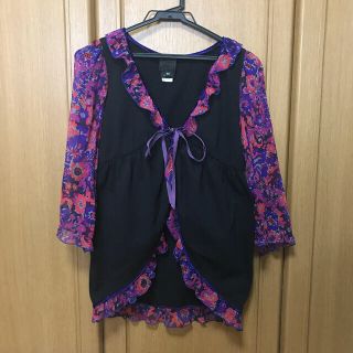 アナスイ(ANNA SUI)のアナスイ　カーディガン　花柄(カーディガン)