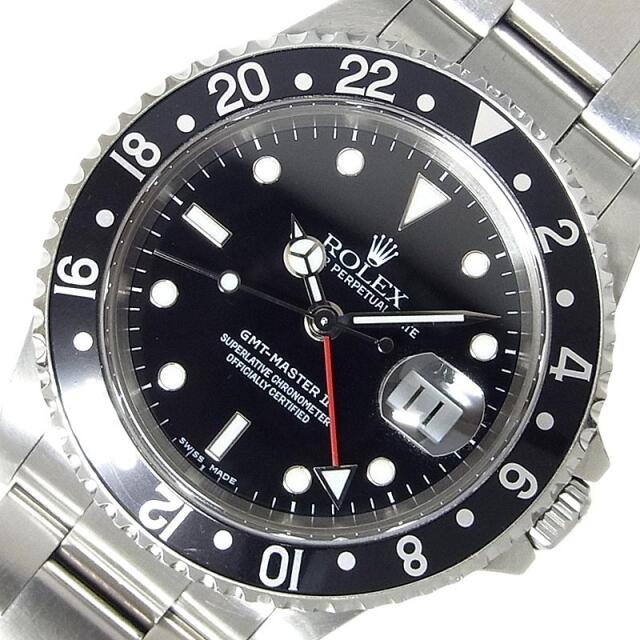 100%本物保証! ロレックス メンズ【中古】 腕時計 GMTマスターⅡ